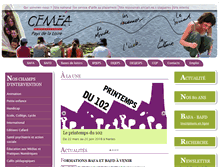 Tablet Screenshot of cemea-pdll.org